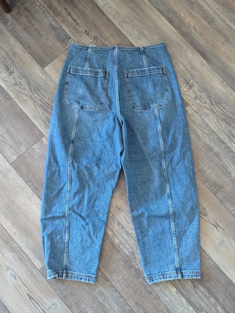 Pistola Blair High Rise Seamed Barrel Jeans Soho 32 Versatile Cotton Denim - Picture 10 of 14